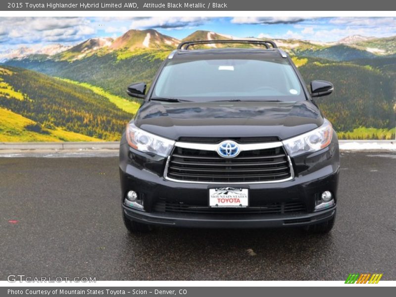 Attitude Black Metallic / Black 2015 Toyota Highlander Hybrid Limited AWD