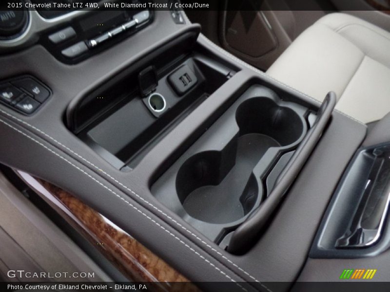 White Diamond Tricoat / Cocoa/Dune 2015 Chevrolet Tahoe LTZ 4WD