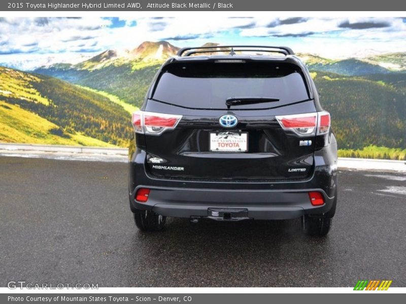 Attitude Black Metallic / Black 2015 Toyota Highlander Hybrid Limited AWD