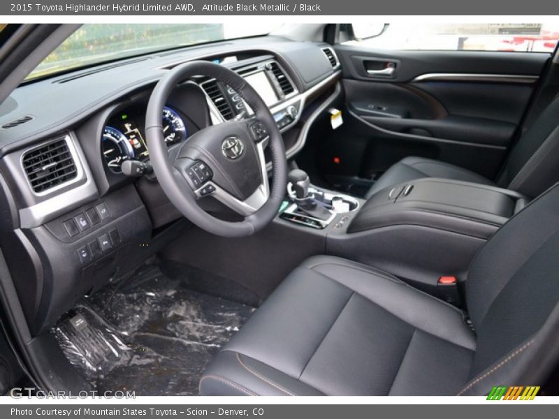 Black Interior - 2015 Highlander Hybrid Limited AWD 