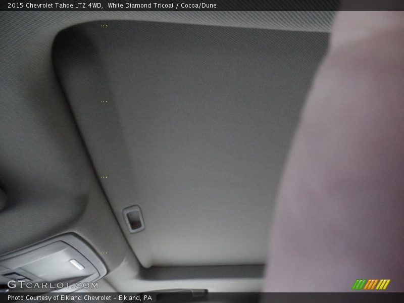 White Diamond Tricoat / Cocoa/Dune 2015 Chevrolet Tahoe LTZ 4WD