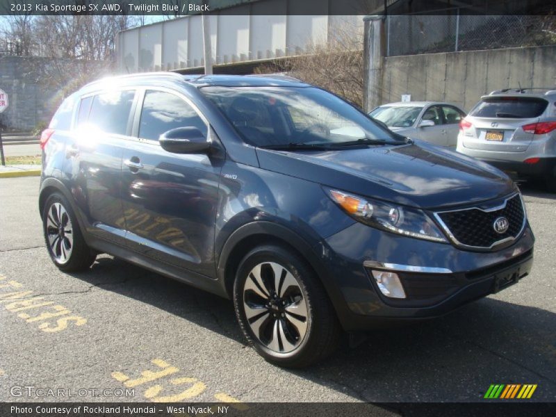 Twilight Blue / Black 2013 Kia Sportage SX AWD