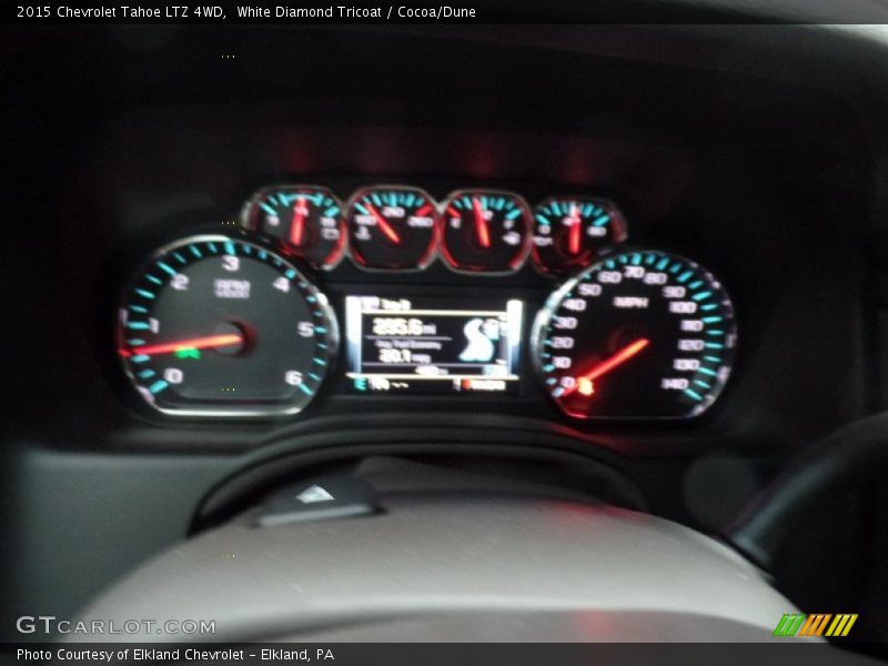 White Diamond Tricoat / Cocoa/Dune 2015 Chevrolet Tahoe LTZ 4WD