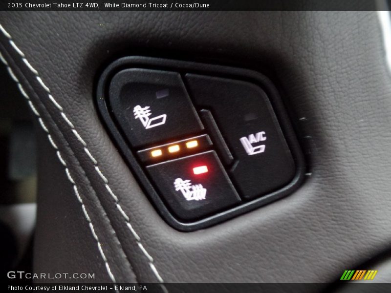 White Diamond Tricoat / Cocoa/Dune 2015 Chevrolet Tahoe LTZ 4WD