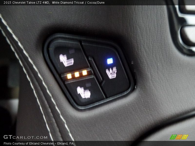 White Diamond Tricoat / Cocoa/Dune 2015 Chevrolet Tahoe LTZ 4WD
