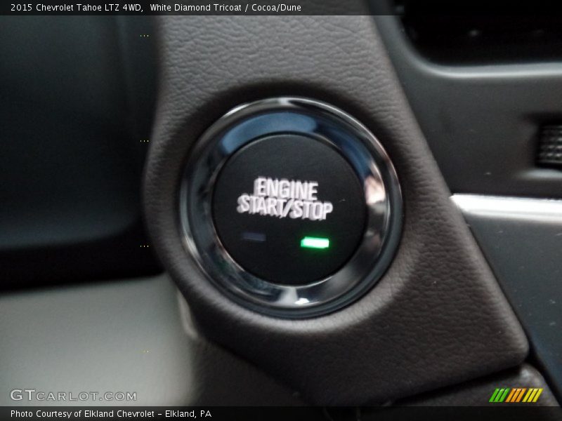 White Diamond Tricoat / Cocoa/Dune 2015 Chevrolet Tahoe LTZ 4WD