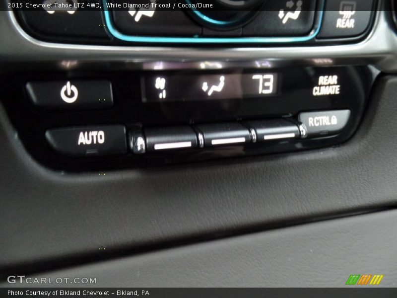 White Diamond Tricoat / Cocoa/Dune 2015 Chevrolet Tahoe LTZ 4WD