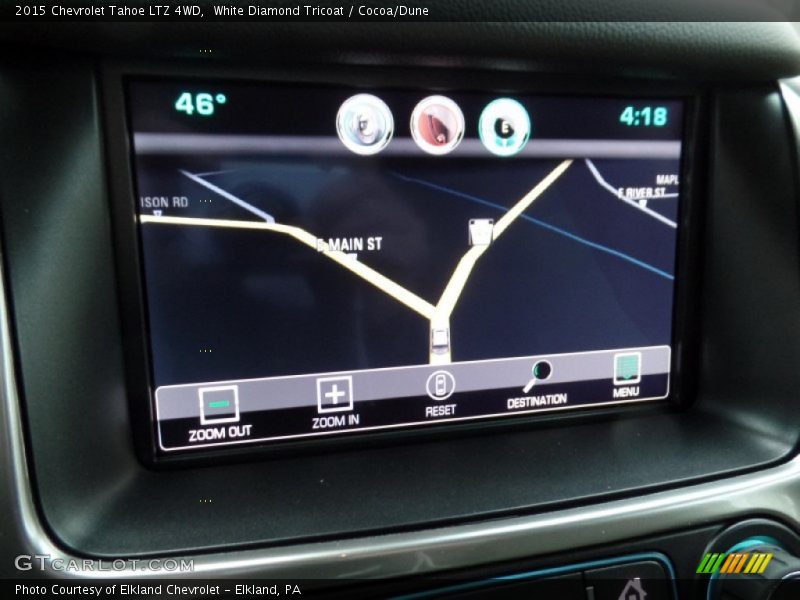 White Diamond Tricoat / Cocoa/Dune 2015 Chevrolet Tahoe LTZ 4WD