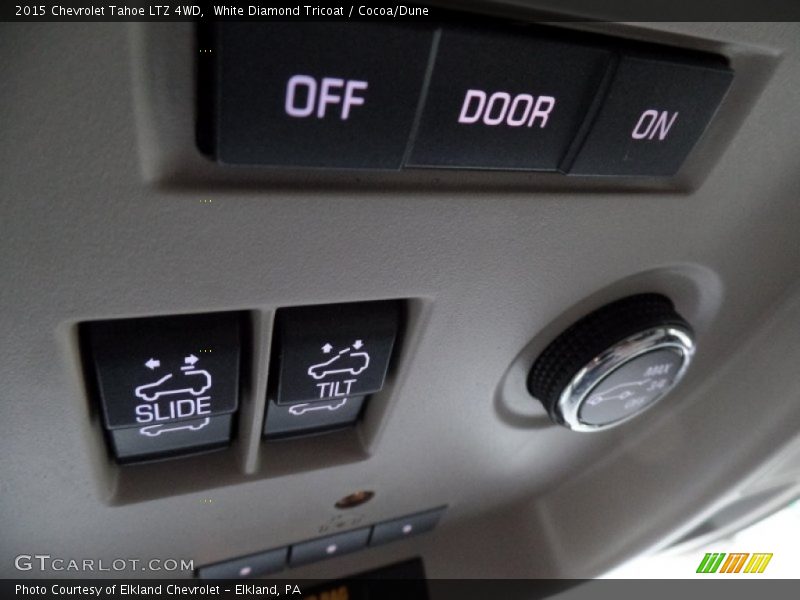 White Diamond Tricoat / Cocoa/Dune 2015 Chevrolet Tahoe LTZ 4WD