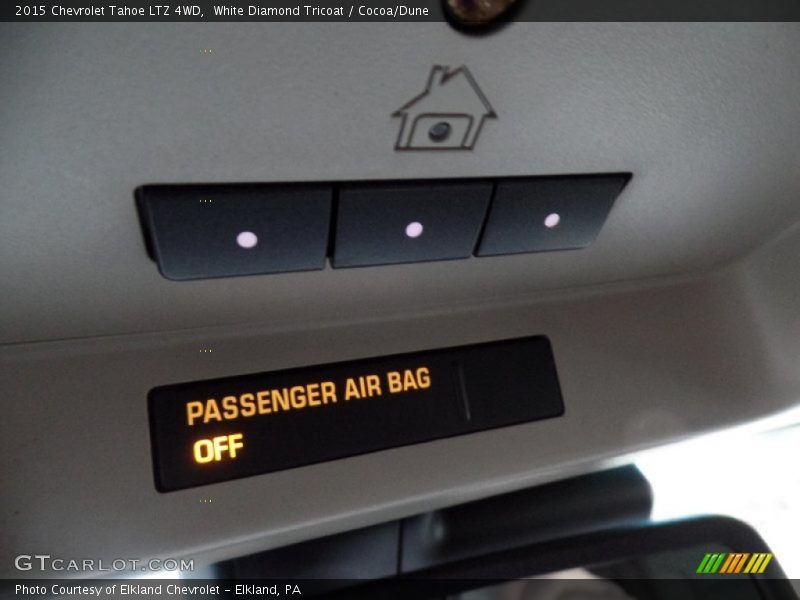 White Diamond Tricoat / Cocoa/Dune 2015 Chevrolet Tahoe LTZ 4WD