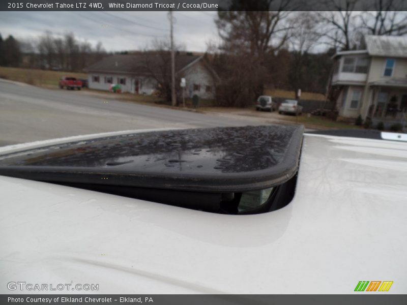White Diamond Tricoat / Cocoa/Dune 2015 Chevrolet Tahoe LTZ 4WD