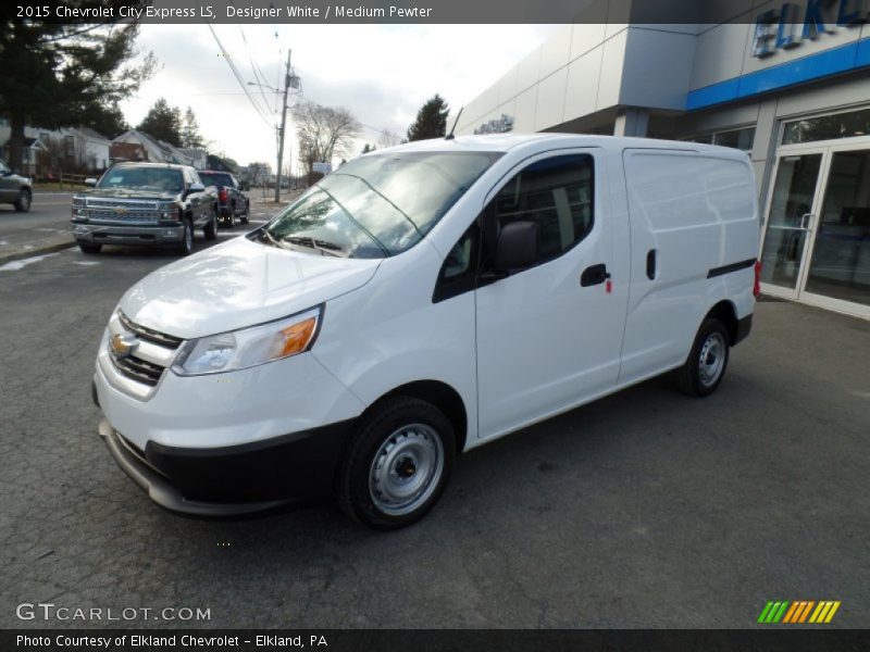 Designer White / Medium Pewter 2015 Chevrolet City Express LS