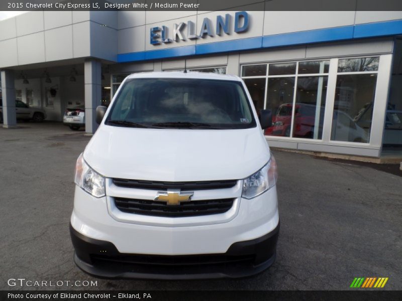 Designer White / Medium Pewter 2015 Chevrolet City Express LS