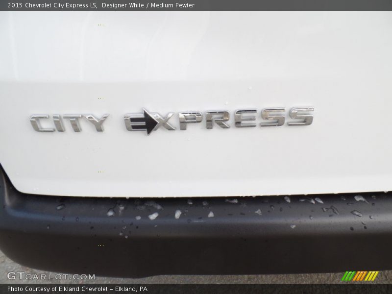 Designer White / Medium Pewter 2015 Chevrolet City Express LS