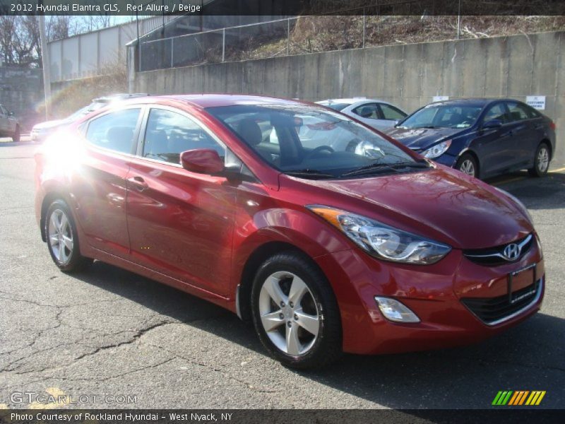 Red Allure / Beige 2012 Hyundai Elantra GLS