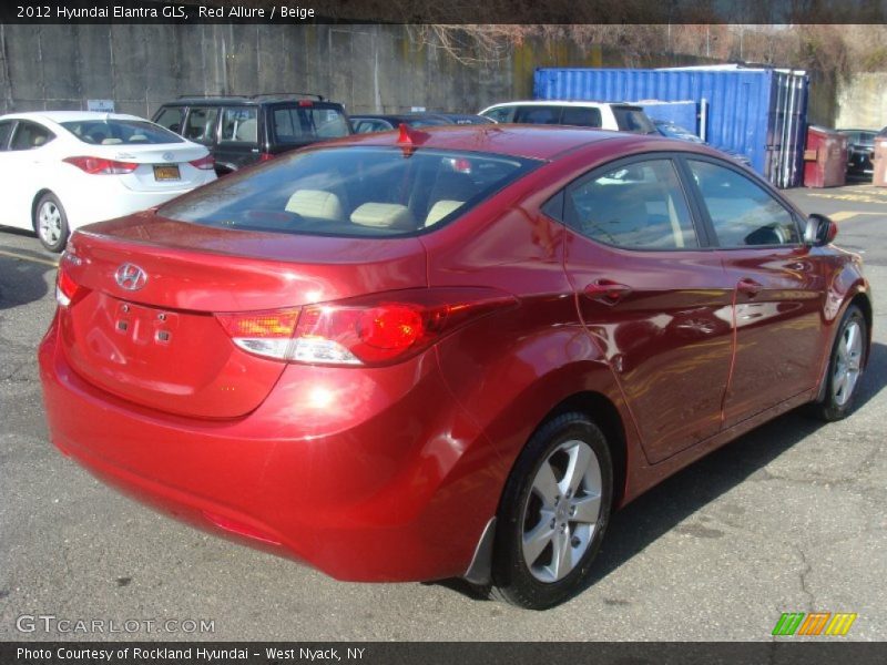 Red Allure / Beige 2012 Hyundai Elantra GLS