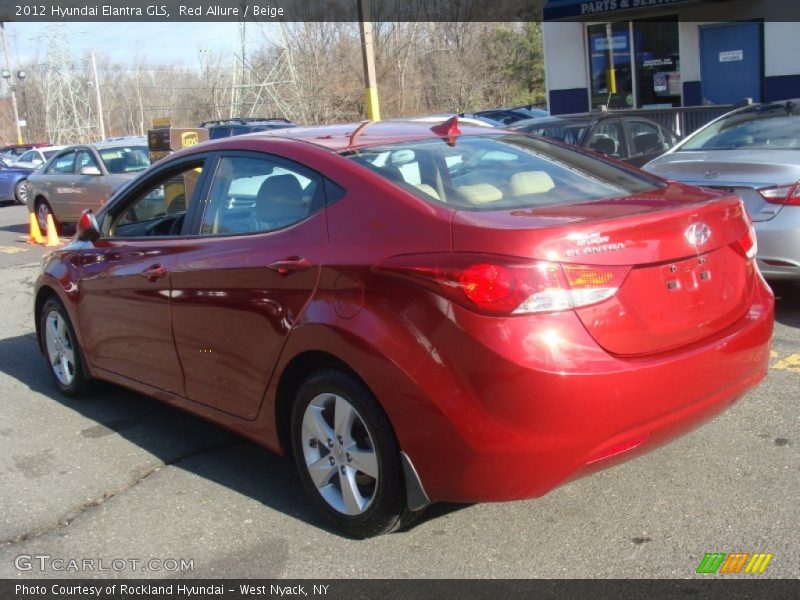 Red Allure / Beige 2012 Hyundai Elantra GLS