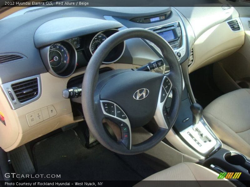 Red Allure / Beige 2012 Hyundai Elantra GLS