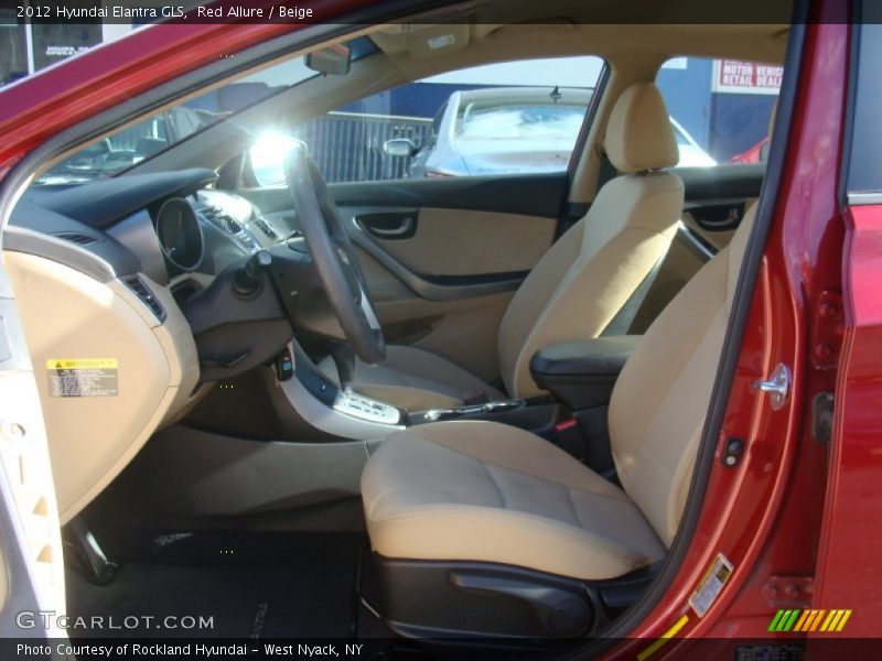 Red Allure / Beige 2012 Hyundai Elantra GLS