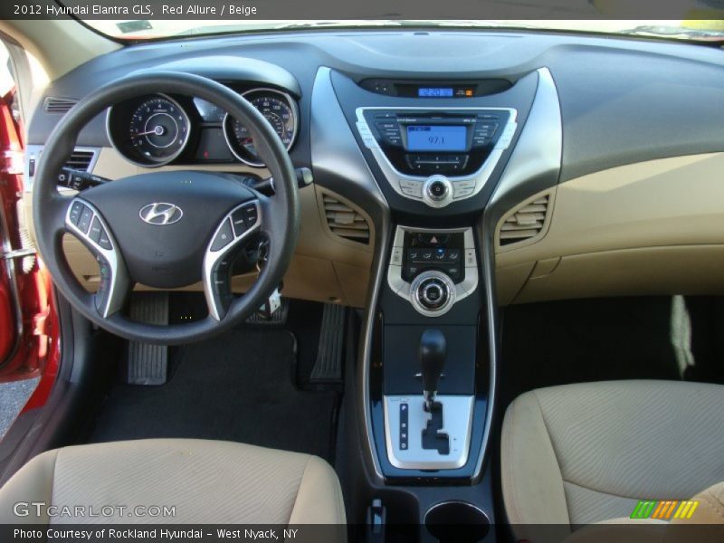 Red Allure / Beige 2012 Hyundai Elantra GLS