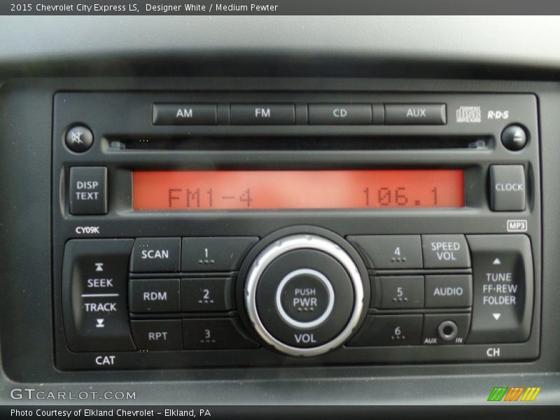 Designer White / Medium Pewter 2015 Chevrolet City Express LS