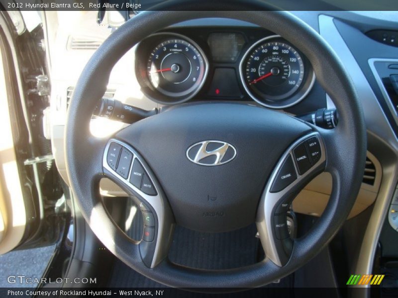 Red Allure / Beige 2012 Hyundai Elantra GLS