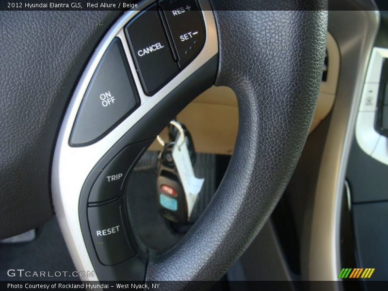 Red Allure / Beige 2012 Hyundai Elantra GLS
