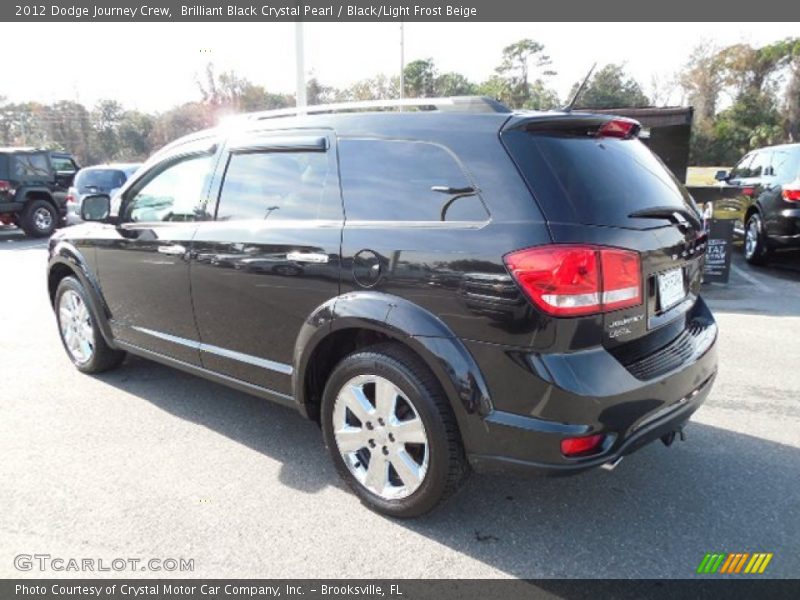 Brilliant Black Crystal Pearl / Black/Light Frost Beige 2012 Dodge Journey Crew