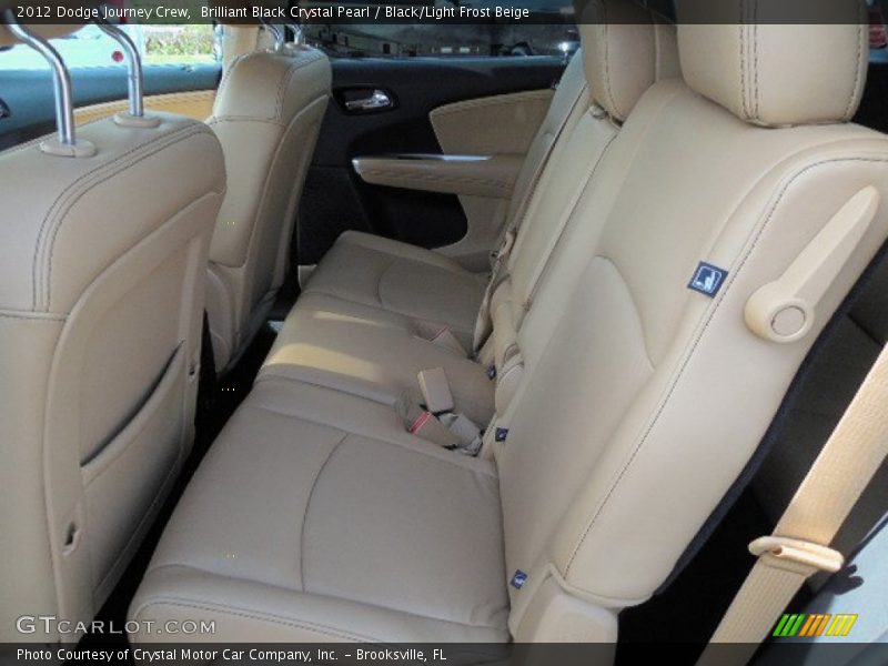 Brilliant Black Crystal Pearl / Black/Light Frost Beige 2012 Dodge Journey Crew