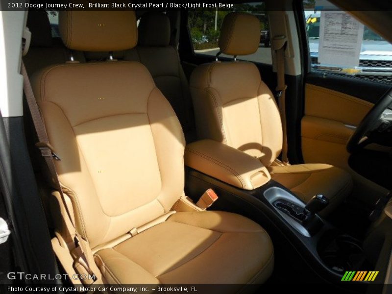 Brilliant Black Crystal Pearl / Black/Light Frost Beige 2012 Dodge Journey Crew