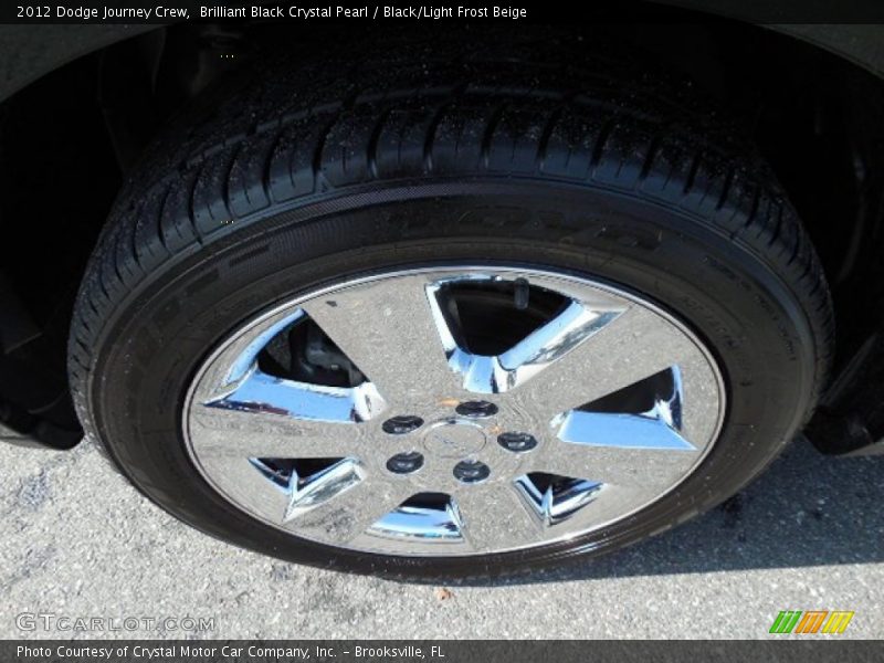 Brilliant Black Crystal Pearl / Black/Light Frost Beige 2012 Dodge Journey Crew
