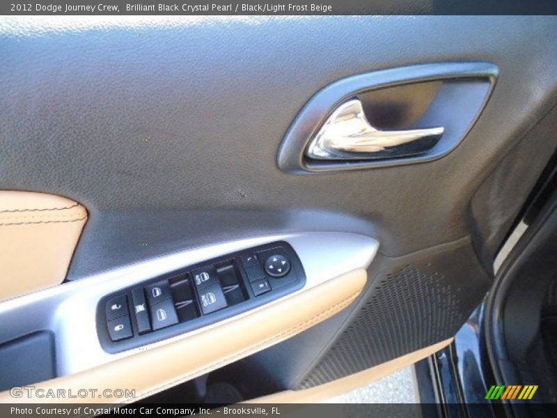 Brilliant Black Crystal Pearl / Black/Light Frost Beige 2012 Dodge Journey Crew