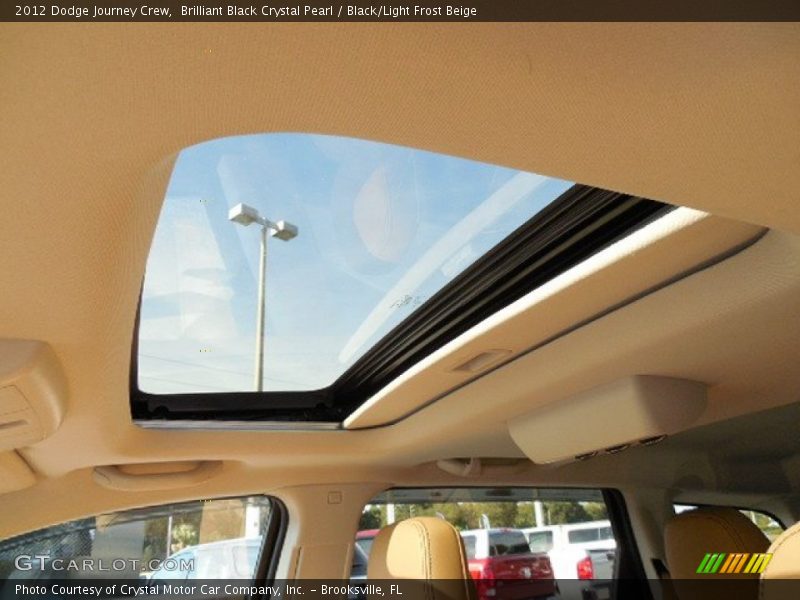 Brilliant Black Crystal Pearl / Black/Light Frost Beige 2012 Dodge Journey Crew