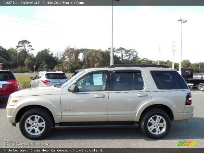 Pueblo Gold Metallic / Camel 2007 Ford Explorer XLT