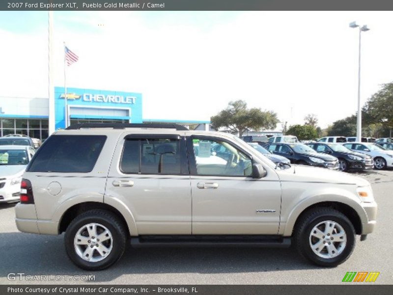 Pueblo Gold Metallic / Camel 2007 Ford Explorer XLT