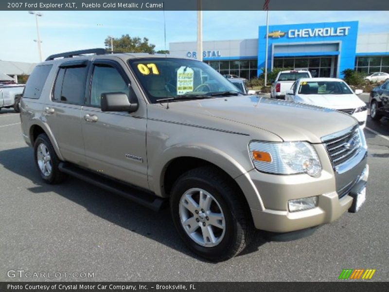 Pueblo Gold Metallic / Camel 2007 Ford Explorer XLT