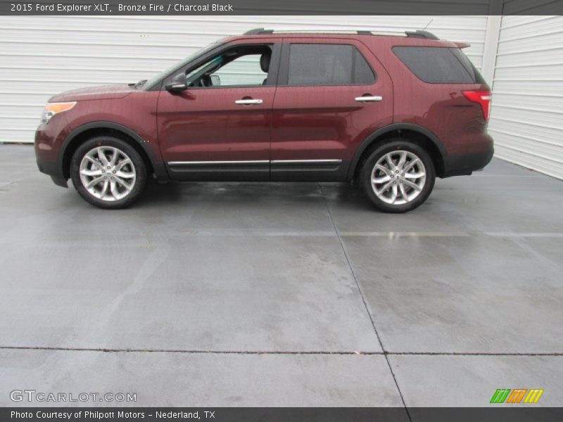 Bronze Fire / Charcoal Black 2015 Ford Explorer XLT