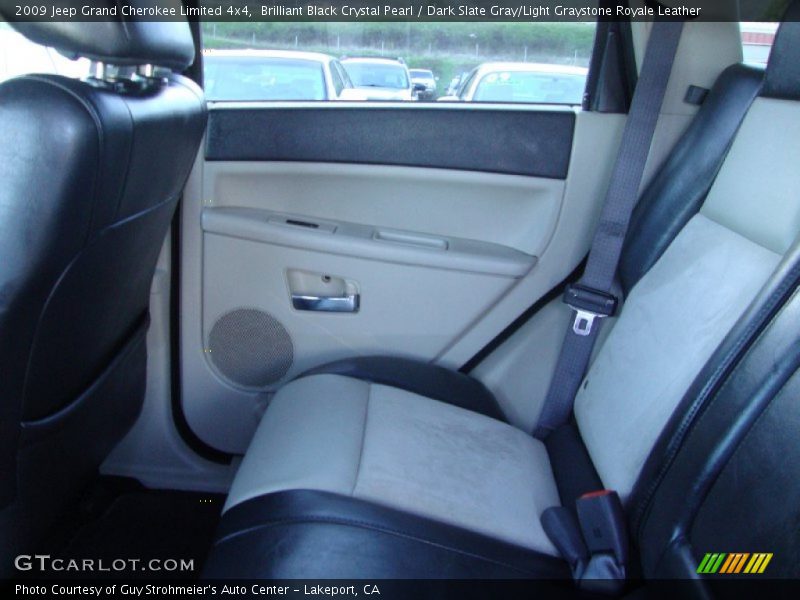 Brilliant Black Crystal Pearl / Dark Slate Gray/Light Graystone Royale Leather 2009 Jeep Grand Cherokee Limited 4x4