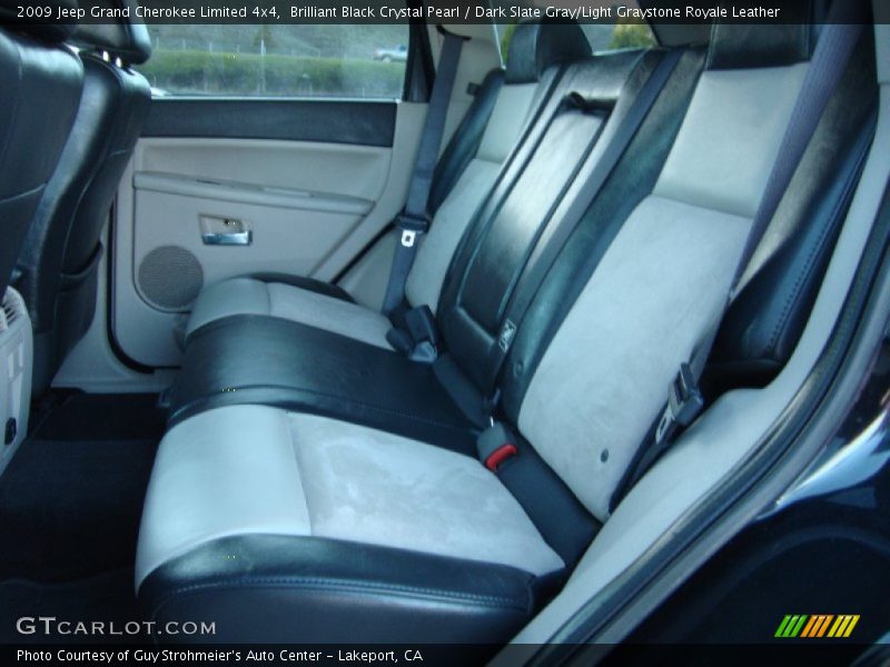 Brilliant Black Crystal Pearl / Dark Slate Gray/Light Graystone Royale Leather 2009 Jeep Grand Cherokee Limited 4x4