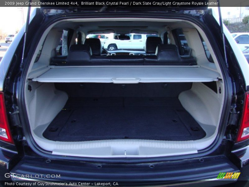 Brilliant Black Crystal Pearl / Dark Slate Gray/Light Graystone Royale Leather 2009 Jeep Grand Cherokee Limited 4x4