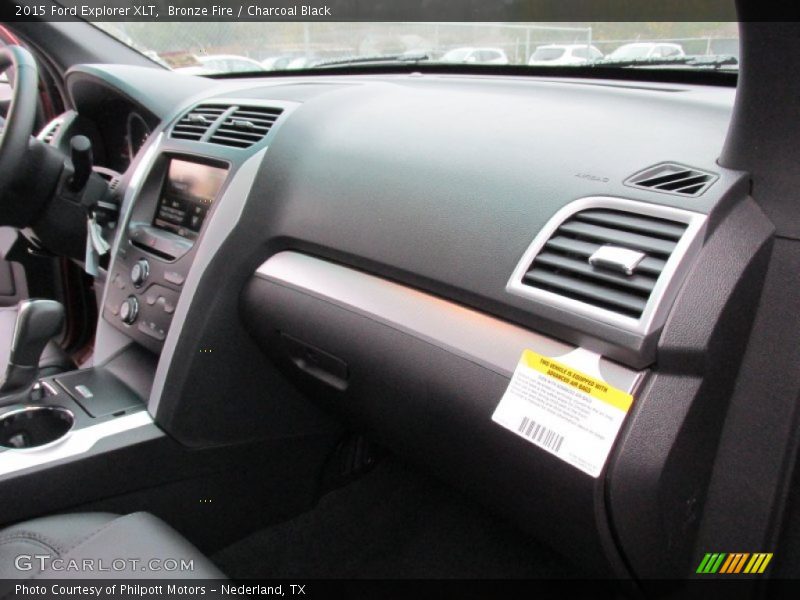 Bronze Fire / Charcoal Black 2015 Ford Explorer XLT