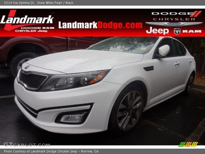 Snow White Pearl / Black 2014 Kia Optima SX