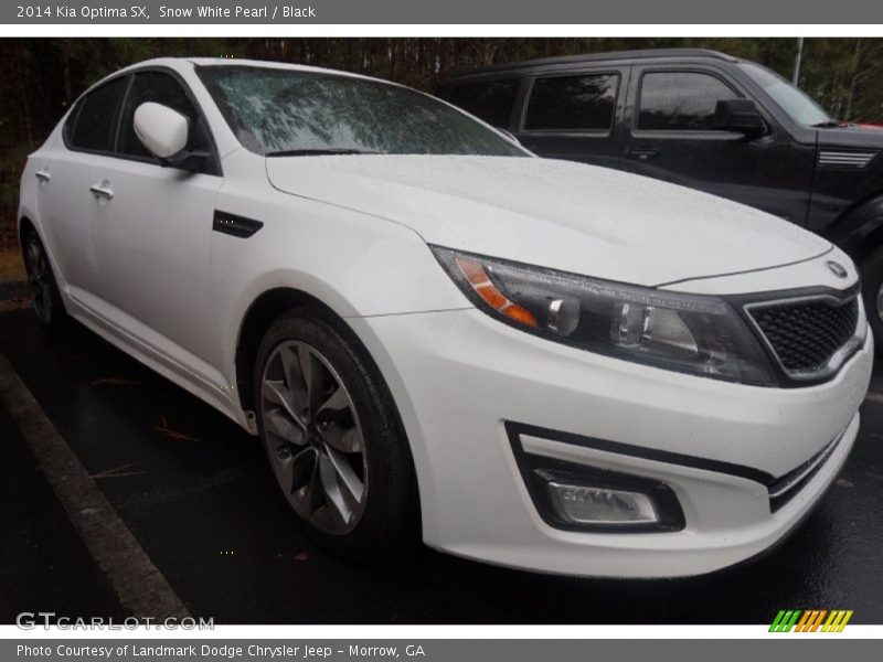 Snow White Pearl / Black 2014 Kia Optima SX