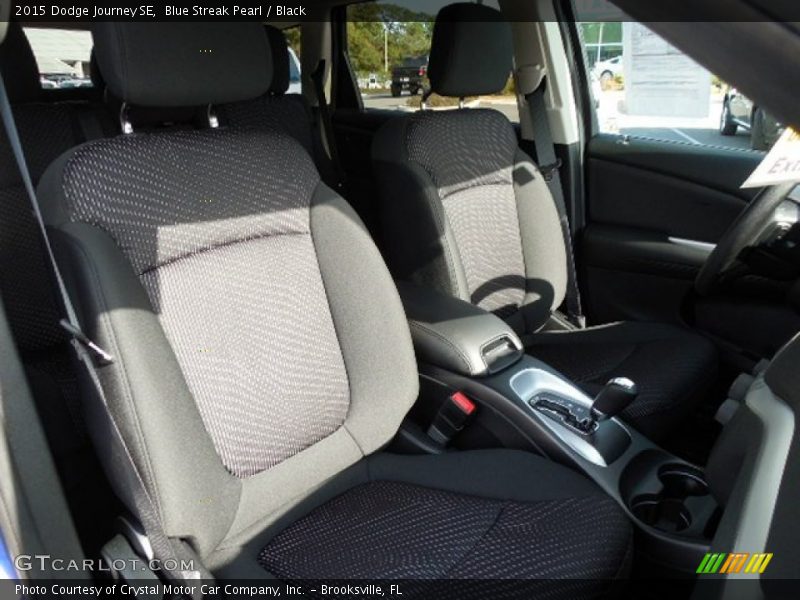 Blue Streak Pearl / Black 2015 Dodge Journey SE