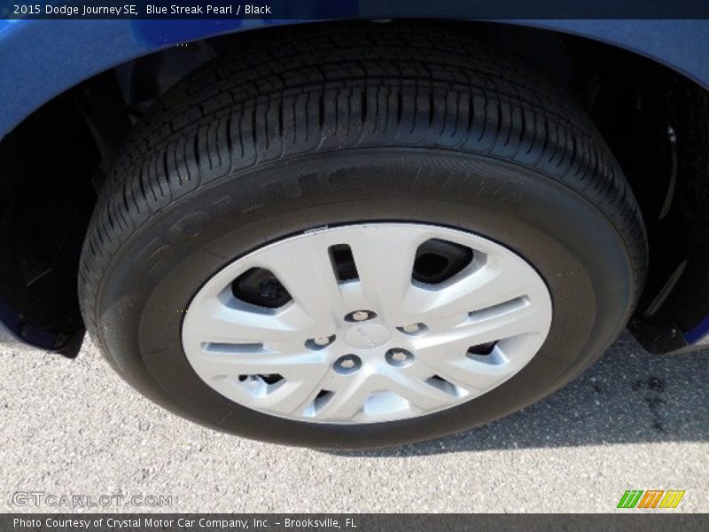 Blue Streak Pearl / Black 2015 Dodge Journey SE