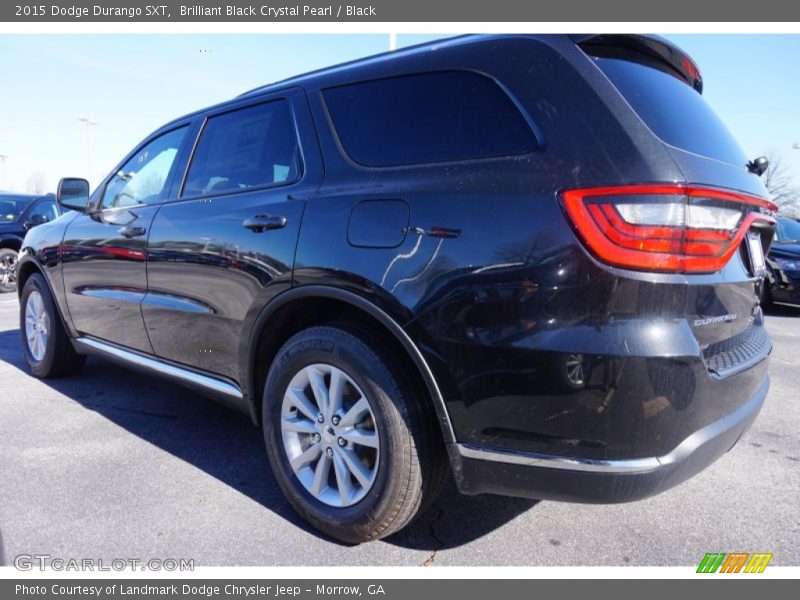Brilliant Black Crystal Pearl / Black 2015 Dodge Durango SXT