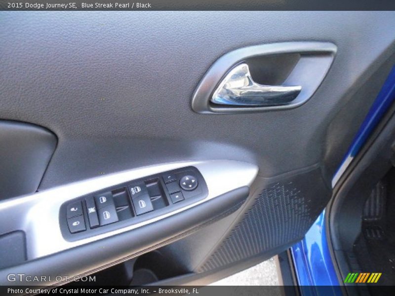 Blue Streak Pearl / Black 2015 Dodge Journey SE