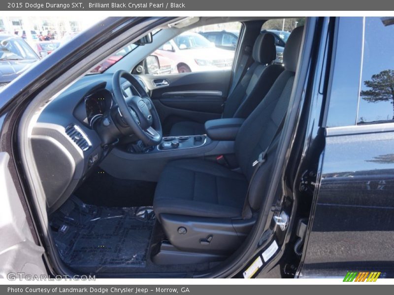 Brilliant Black Crystal Pearl / Black 2015 Dodge Durango SXT