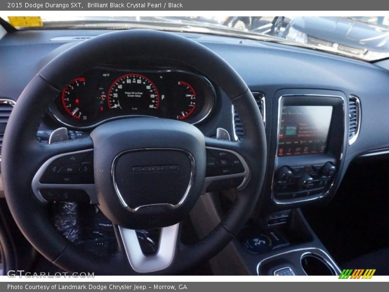 Brilliant Black Crystal Pearl / Black 2015 Dodge Durango SXT