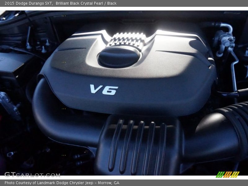 Brilliant Black Crystal Pearl / Black 2015 Dodge Durango SXT